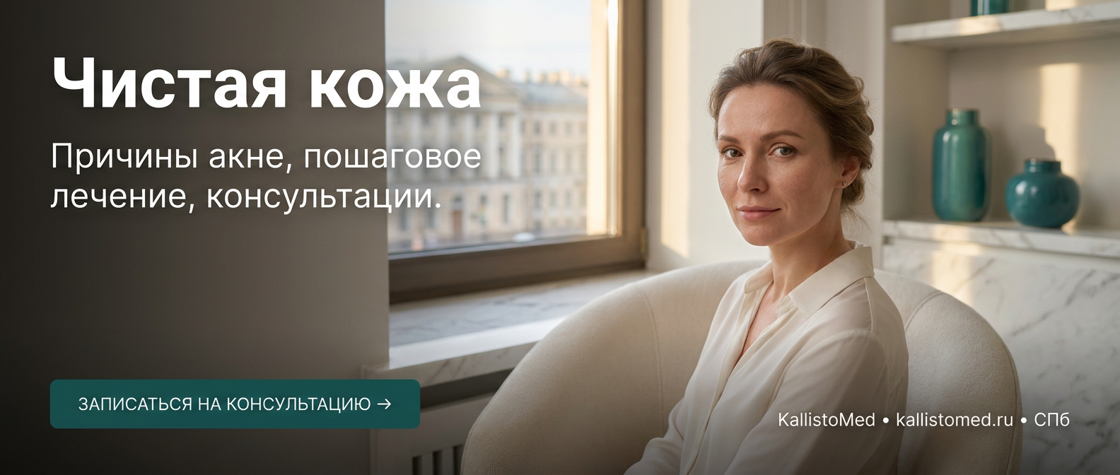 Акне у взрослых: причины и пошаговый план лечения — клиника KallistoMed Санкт-Петербург