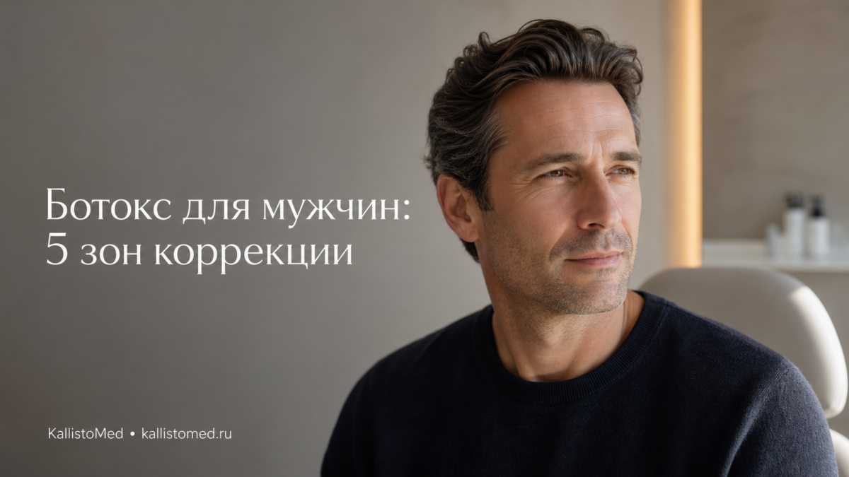 Ботокс для мужчин: 5 зон коррекции от морщин — результаты до и после