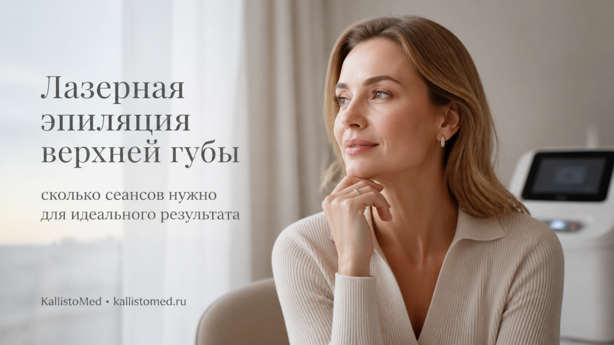 Лазерная эпиляция верхней губы: сколько сеансов нужно для идеального результата